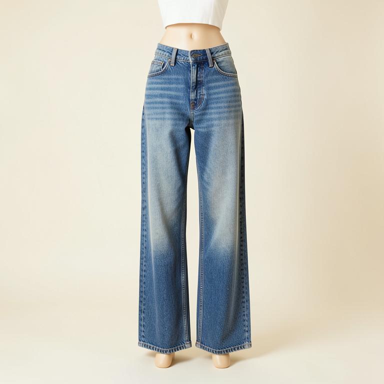 Toteme Wide-Leg Twisted Seam Denim